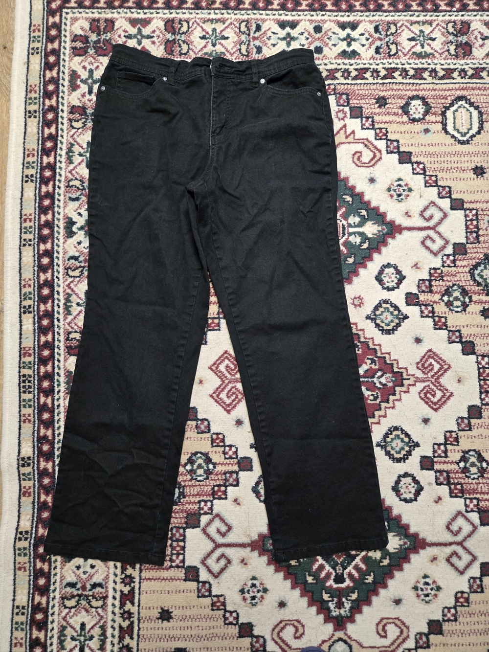 George Classics Black Straight-Leg Pants – Size 10P